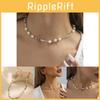 Fashionable Colorful Beaded Necklace With Imitation Pearl Elegant Geometric Design For Women