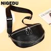Luxury Genuine Leather Women Fanny Waist Bag Female Crossbody Bags Fashion Cowhide Shoulder Bags Handbag Multi-Purpose Chest Bag