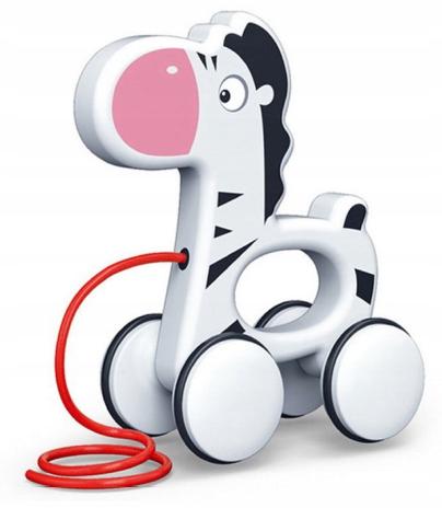 ZEBRA NA SZNURKU 24X21X10CM 8472