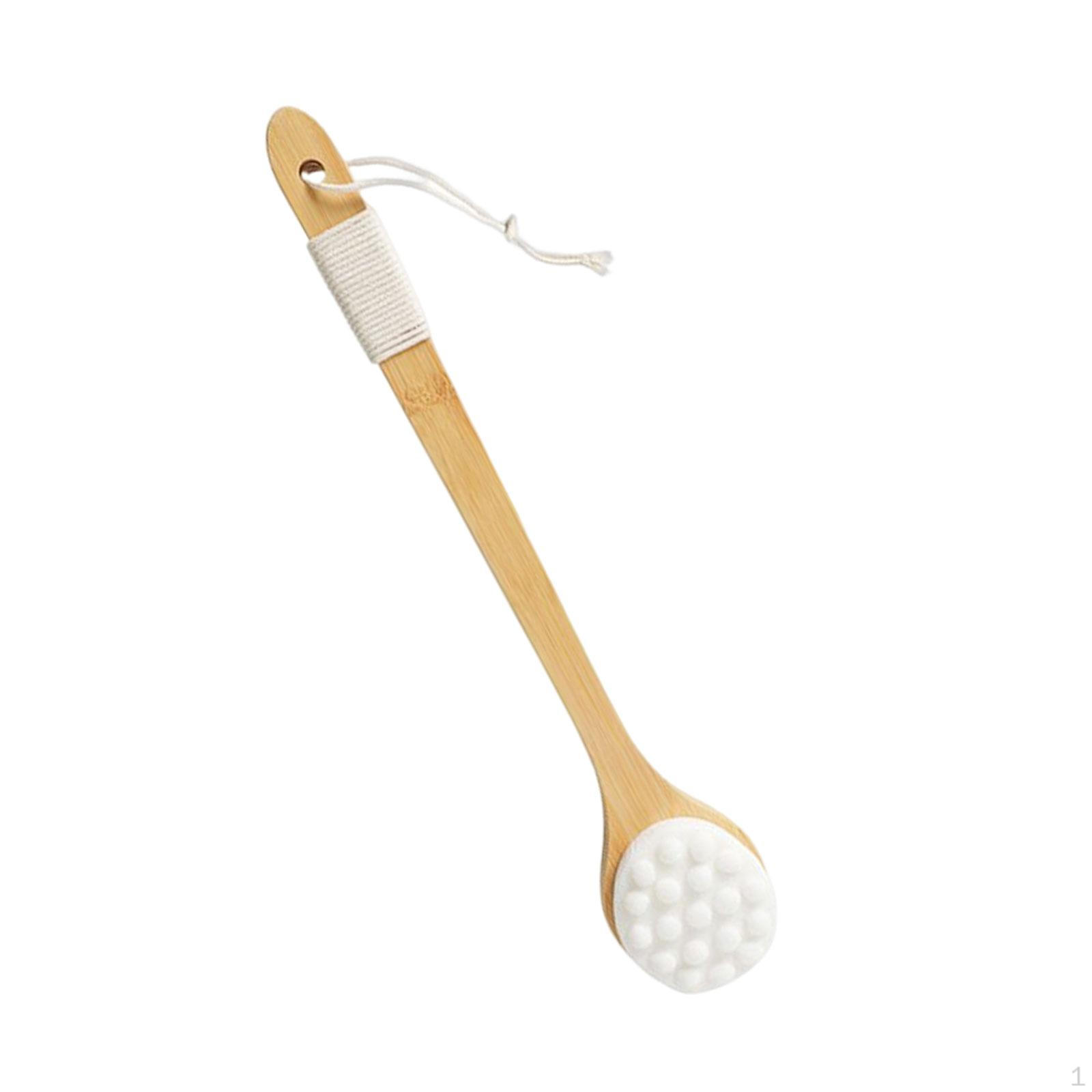 Brush Cleaning with Soft and Stiff Bristles Long Handle Back Scrubber Gentle Exfoliation Shower