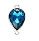 10pcs Crystal Glass Water Drop Charms Connectors for Jewelry Earrings Bracelet Necklace Pendants Making Findings DIY Accessories