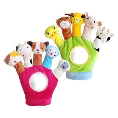 Kinder Handpuppen Handschuhe Spielzeug Kinder Plüsch Handpuppe Cartoon Niedliches Tier Fingerpuppen Spielzeug Handpuppe Storytelling Pädagogisches Spielzeug