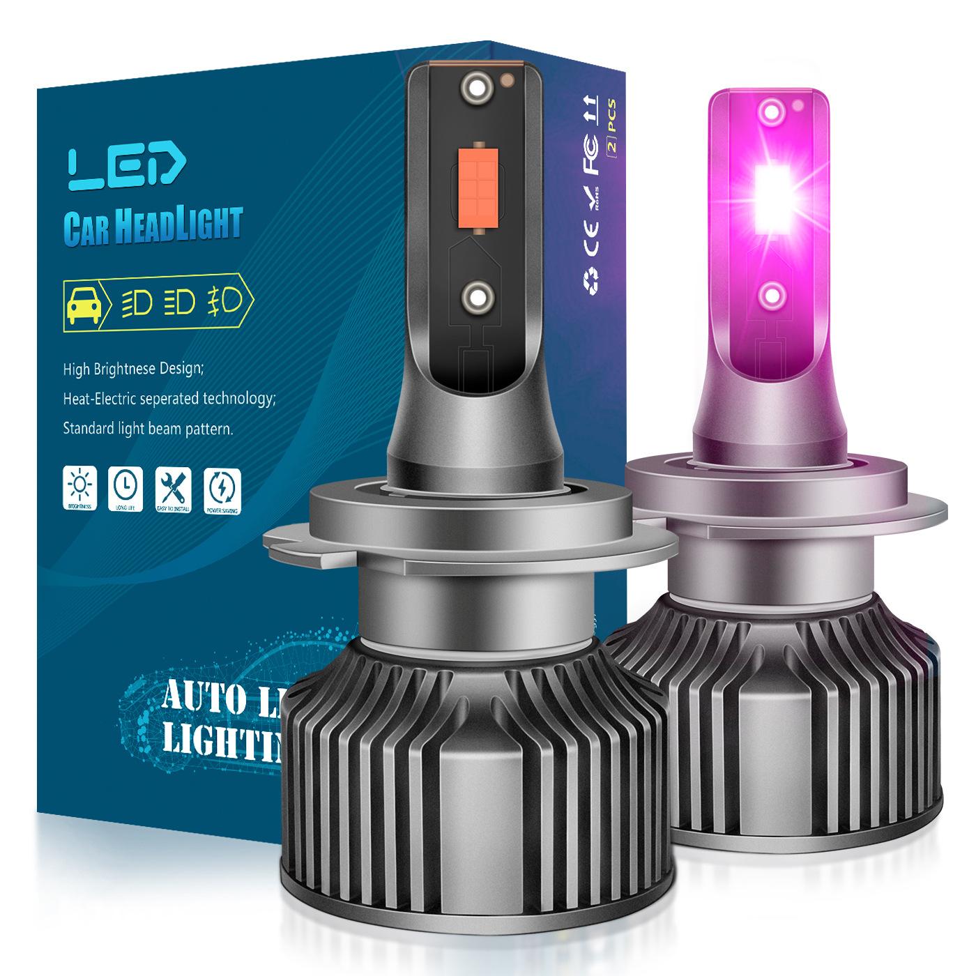 Personalized Pink Purple Car LED Fog Light H11 Pink Purple LED Headlight 9006 Headlight 880 Psx26w H3H1 H7
