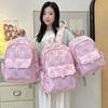Stylish And Adorable Unisex Backpack For School Kids Featuring Cartoon Patterns And Comfortable Design