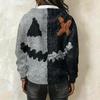 Women's Long Sleeve Halloween Print Pullover Hoodie Sweatshirt with