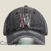 Anime Character with Roman Numeral Fashion Washed Baseball Cap Hat Outdoor Activities