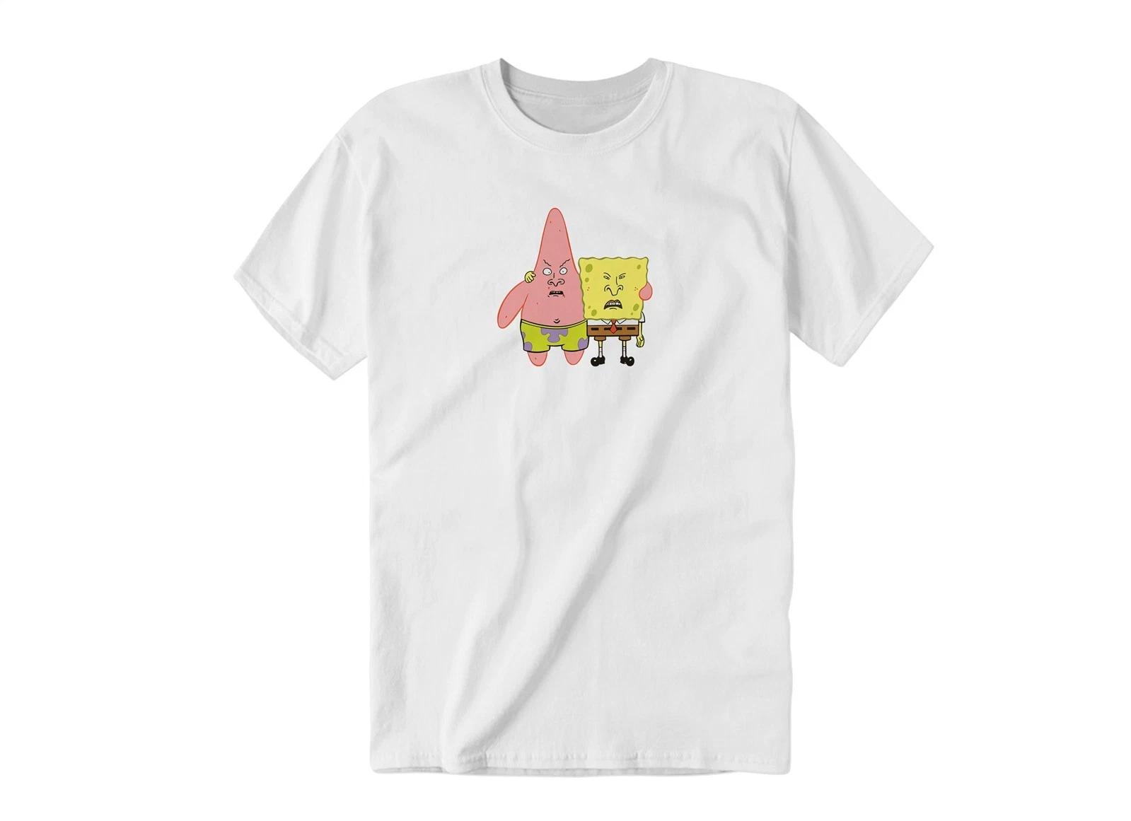 Bob & Patrick Illustration Art Image | Kids & Adult Unisex Tee Tshirt S