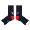 SNOOZY Pink Gun Embroidered Socks (Navy Red)