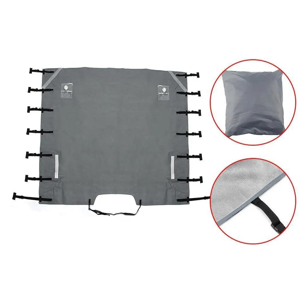 Universal Waterproof Oxford Fabric Front Towing Cover Protector - Durable Dustproof with Reflective Strips for RV/Camper/Caravan
