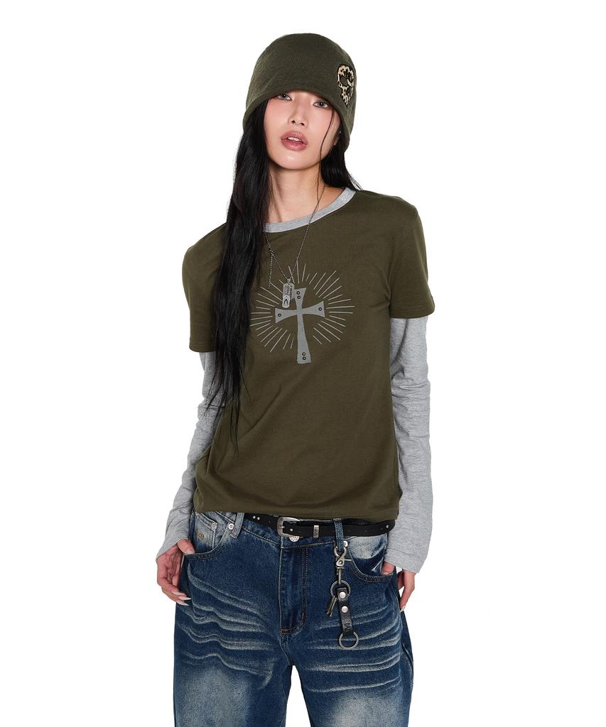 AAKAM Skull Beanie (Khaki)