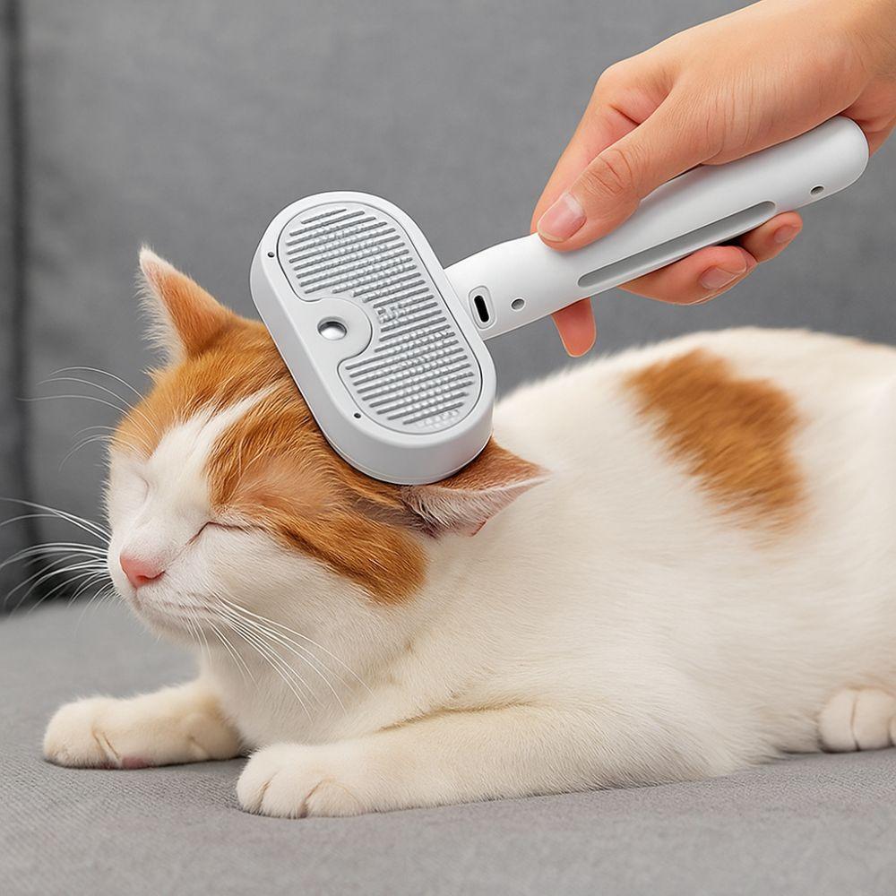 USB Charging Pet Hair Removal Comb Humidifying Pet Steam Brush  Professional Grooming