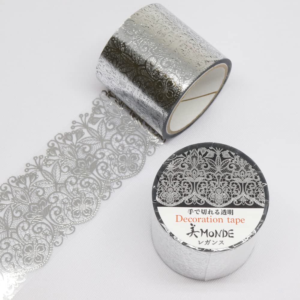Made In Japan Kamiiso Masking Elegance 35mm X 3m GR-4085 <SAIEN Tape> (Silver Foil)