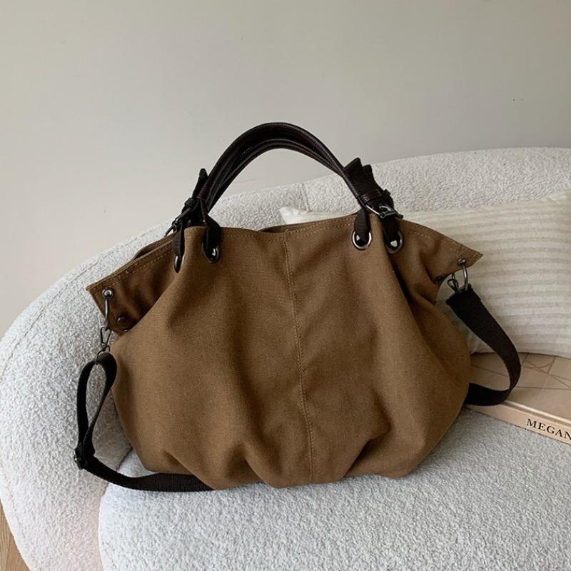 Tote Bag for Women Large Capacity Bag Retro Commuter Handbag Single-shoulder Crossbody Large Bag