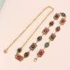 Gold Carved Rhinestone Chains Women Oval-shaped Metal Thin Bohemian Long Waist Chain Dress Shirt Decorative Strap Girdle