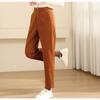 Woolen Pants for Women In Autumn and Winter New High-waisted Slimming Nine-point Casual Wool Straight Trousers for Women