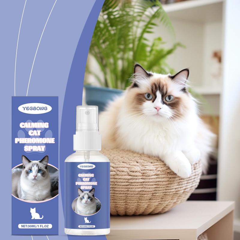 Cat Calming Spray Pheromone Anxiety Relief Anti-Scratch Anti- Spray Cat Behavior Training Grooming Care For Home