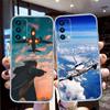 Airplane Aesthetic Art Case for Motorola E13 E15 E20 E22 E22I E22S E30 E32 E40 E7 E7I G Plus Power Play Stylus G22 G14