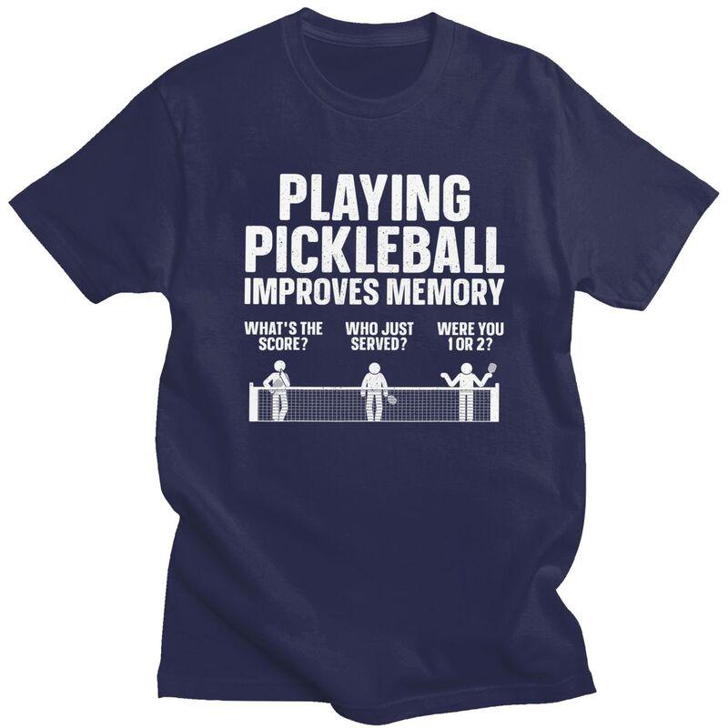 

Men Paddle Sport Pickleball Lover T Shirt Summer Short Sleeve 100 Cotton Tshirt Leisure Novelty Design Graphic Tee Tops 4XL