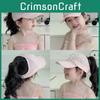 Summer Childrens Wide Brim Hat Bow Embroidery Sun Protection Cap Breathable