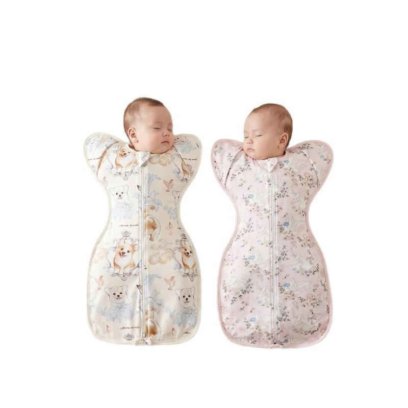 Newborn Baby Swaddle Sleep Sack Thin Cotton Infant Anti-Startle Wear