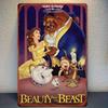2D Flat - 1pc Beauty and the Beast 12x8 Inch Metal Tin Sign - Vintage Wall Art with Belle, Beast, and Iconic Characters - Perfec