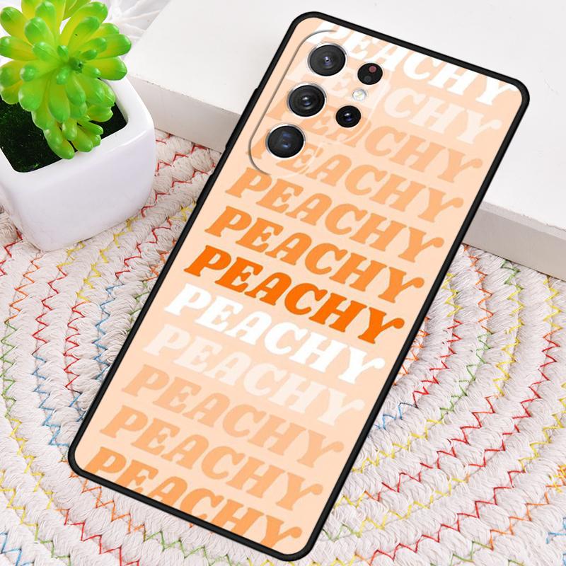 Coque de téléphone Motif Pêches Roses Peachy Pour Samsung Galaxy note 10 pro S26 S25 S24 S23 S22 Ultra Plus S21 FE S20 Housse antichoc