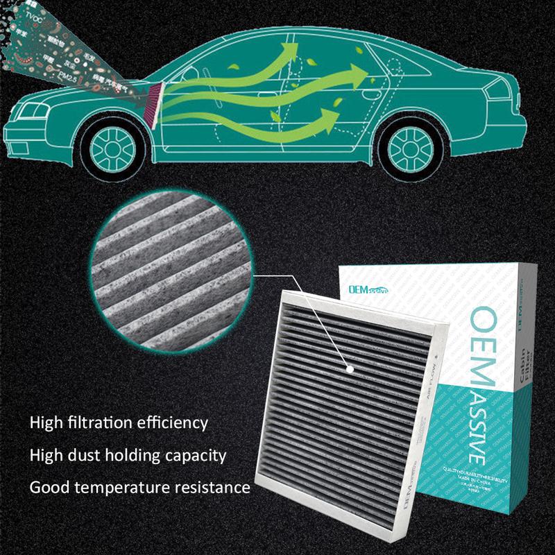 Car Cabin Air Filter Activated Carbon For Buick Cascada LaCrosse Verano Opel Vauxhall Astra J Mokka X 13271190 1808524 13503675