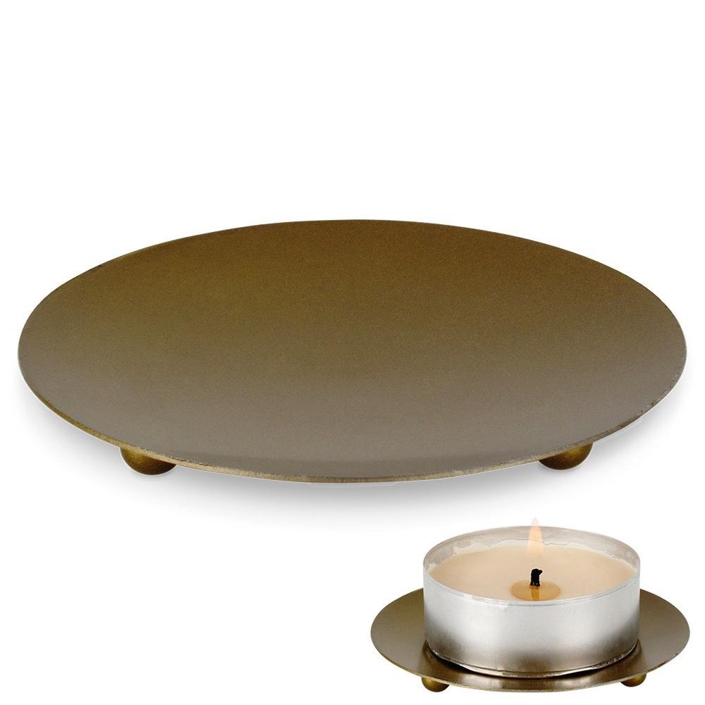 Gold Metal Candle Stand 8.5 Cm