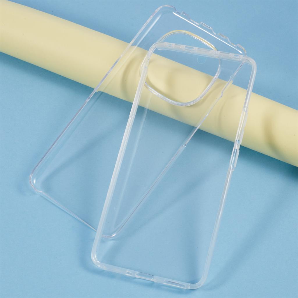 Pour Xiaomi Redmi Note 14 Pro+ 5G/14 Pro 5G/Poco X7 5G Coque Cadre TPU Arrière Acrylique Transparent Housse de Téléphone avec Film PET