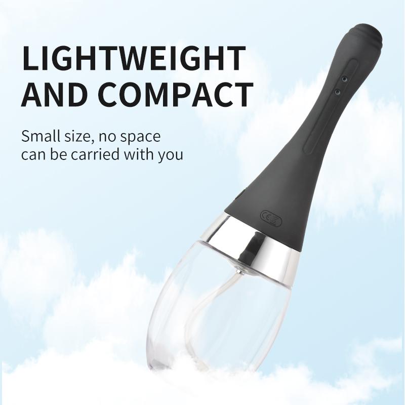 Black Anal Rinser For Girls Vaginal Rinser 3-Stage Charging Electric Enema Cleaning Tool Laxative Sex Toys Adult Products