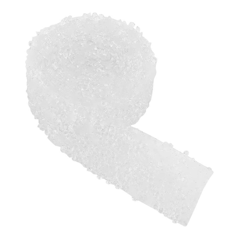 

1yard 30mm Diamond Mesh Wrap Roll Sparkle Crystal Rhinestone Ribbon Decoration White