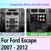 Car Radio Android14 For Ford Escape 2007 2008 2009 2010 2011 2012 Navigation GPS Multimedia Video Player Stereo wireless Carplay