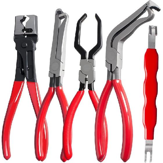 2 PCS Electrical Disconnect Pliers For Cars, 60 Degree Automotive Electrical Connector Pliers And Electrical Connector Separator Tool