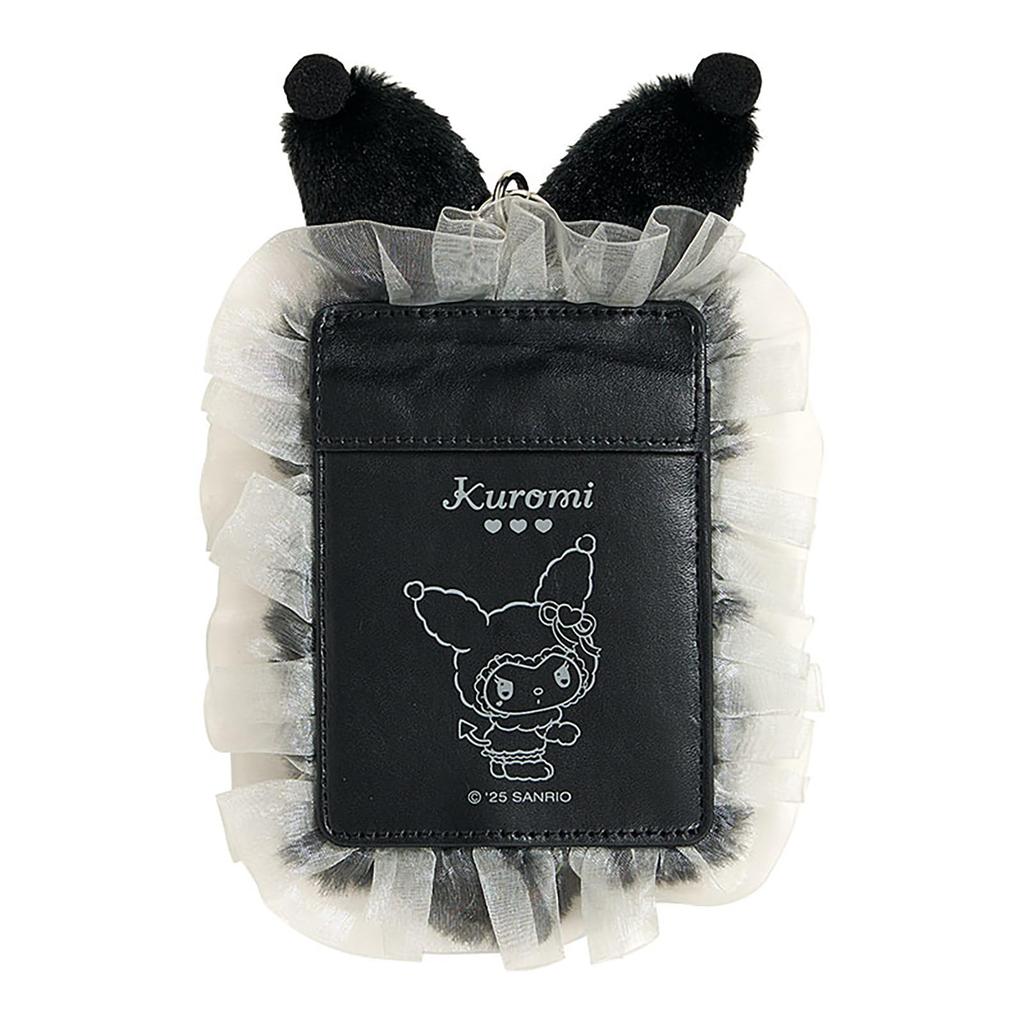 Sanrio Card Case Saro Mi PU Ages 550931 (Mellow Usa) Kuromi, Polyester, Steel, Leather, PVC, PP, 3+,