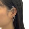 1Pc Ear Cuff Geometric Snake Shape Vintage Attractive Fine Workmanship Ear Ornament Exquisite Retro Punk Dark Clip Earring Women Accessories