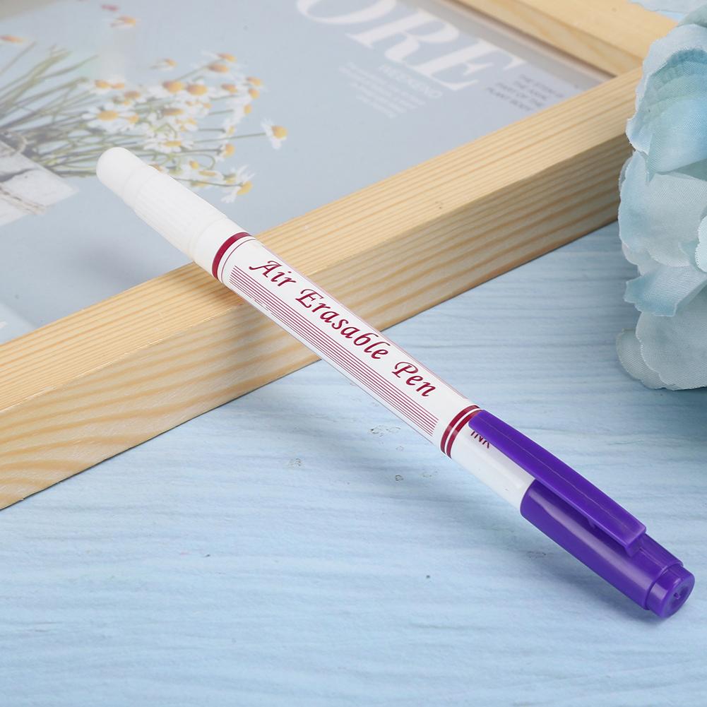 10pcs Double Head Water Erasable Pen Fabric Marker Tailoring Tool AccessoriesPurple