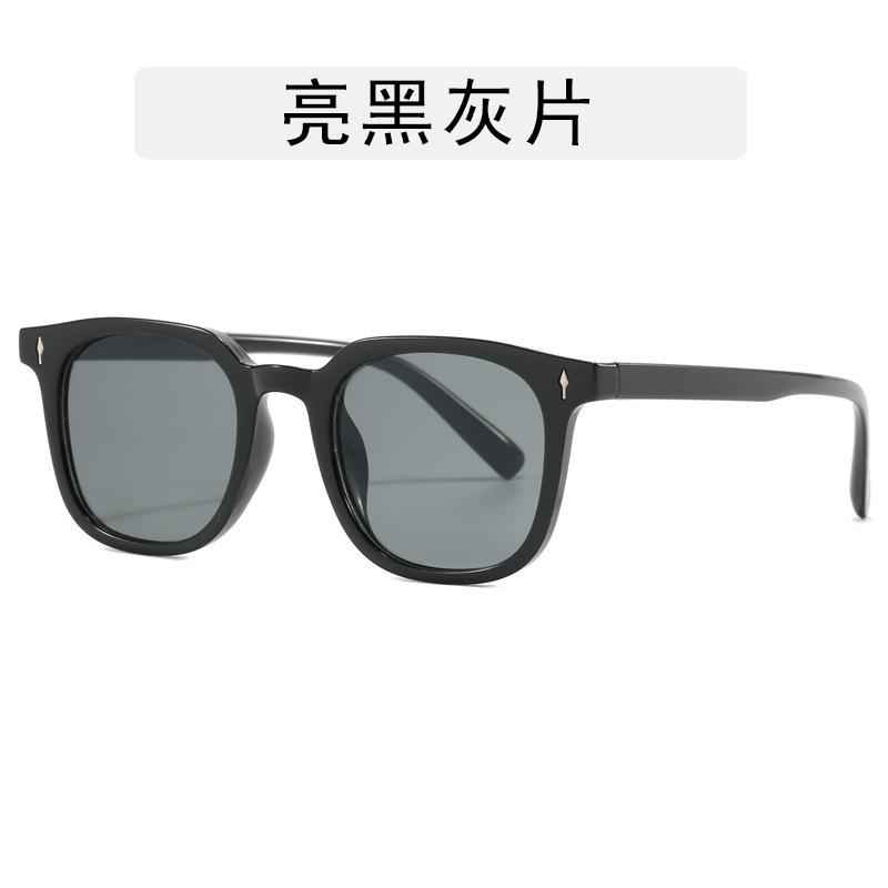 Korean Stylish Men's Glasses Square Shape Anti Blue Light Woman Glasses Frame Vintage Retro Style Man Glass