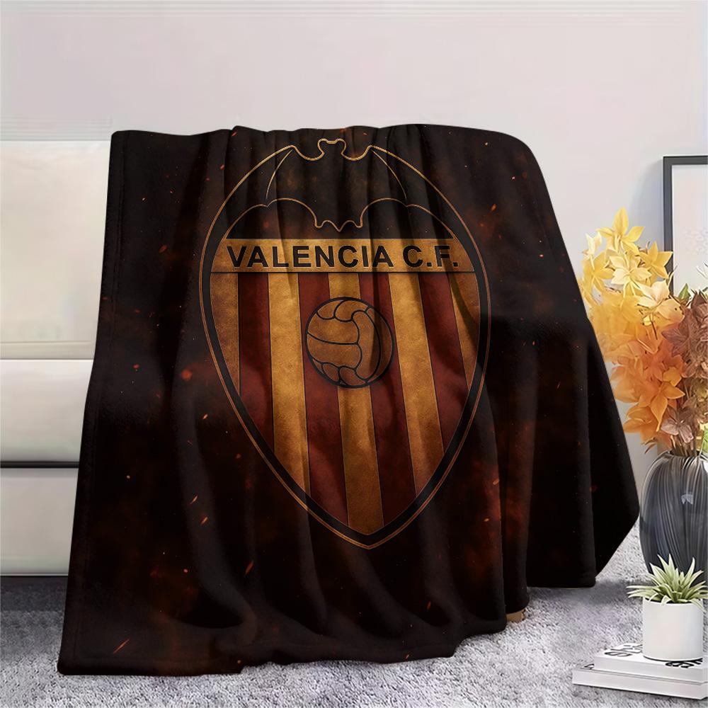 Valencia Club de Fútbol3 Flannel Blanket, High quality Comfortable for All Seasons, Home Decor, Warmth and Comfort