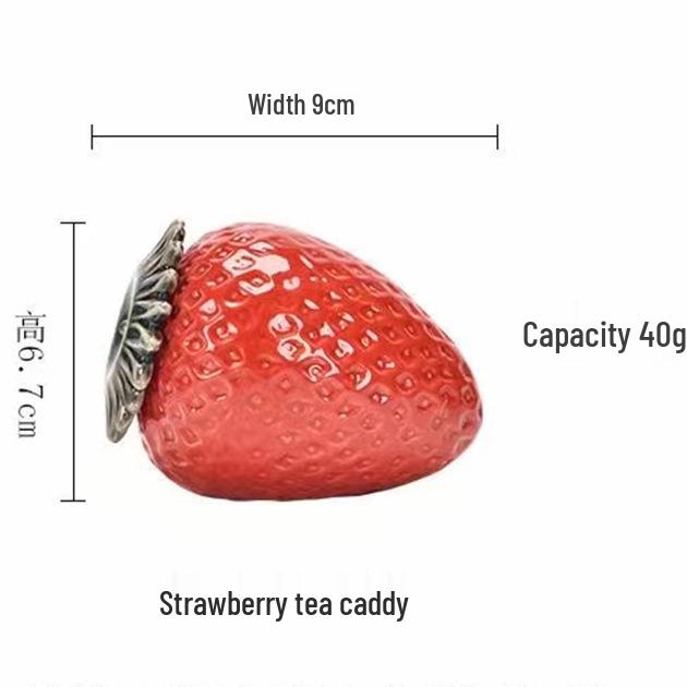 Persimmon Tea Scented Ceramic Candy Jar and Candle Holder