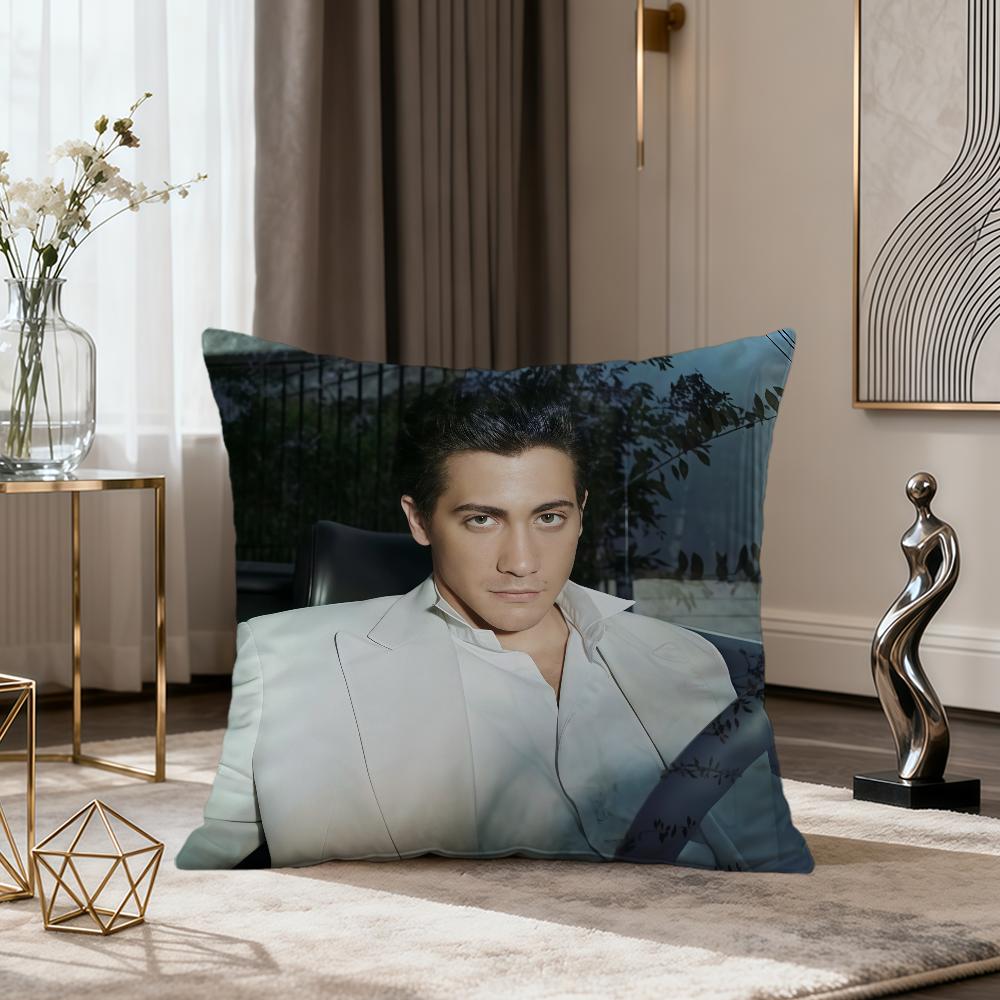 Meme Funny Fanart Jake G-Gyllenhaal Cushion Cover Soft Comfort Pillowcase Sofa Nap Living Room Party Home Pet Decor Pillowcover