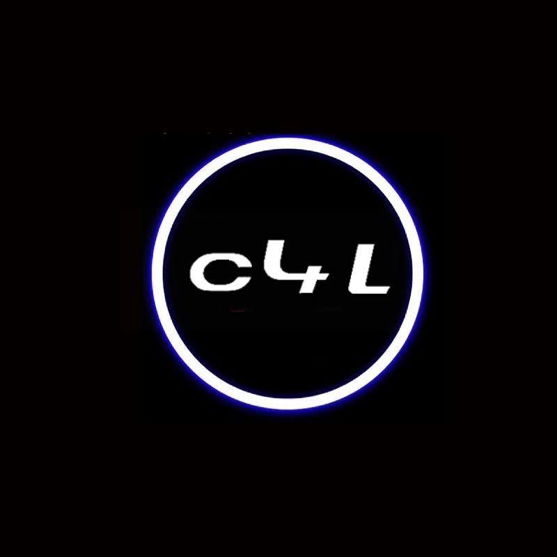 AJFJ2 Citroen C4L Door Welcome Light HD Projector Car Door Courtesy Lights For C4L 2013-2016 Auto Exterior Accessories (7 Patterns)