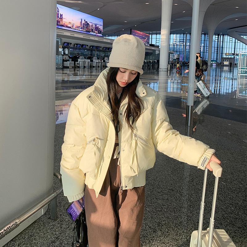 Thickened bread suit cotton jacket women's winter 2025 winter new student loose casual padded jacket down cotton jacket women