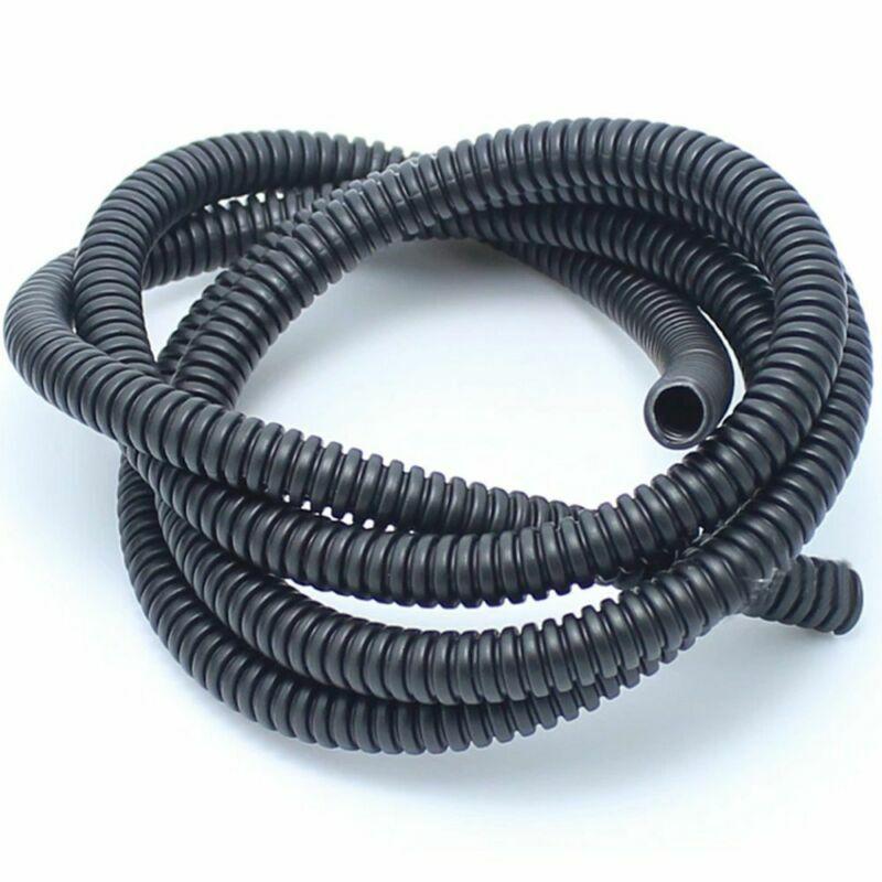 Universal 20M FT 3/8" Black Split Loom Wire Flexible Tubing Conduit Hose Car Aud