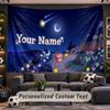 Animal Crossing Personalized Tapestry Support Custom Name, Wall Art Home Decoration