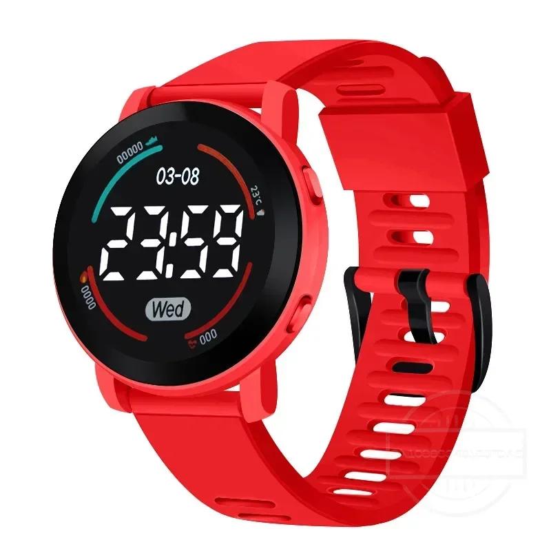 LED Digital Student Watch Luminous Waterproof Sport Children Watch Silicone Strap Electronic Wrist Watch for Unisex Reloj Mujer