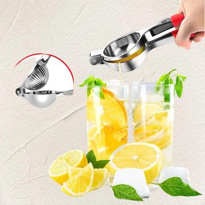 1PC Lemon Squeezer Extra Fruits Squeezer Handheld Lemon Juicer Stainless Steel Heavy Duty Manual Citrus Juicer Hand Press