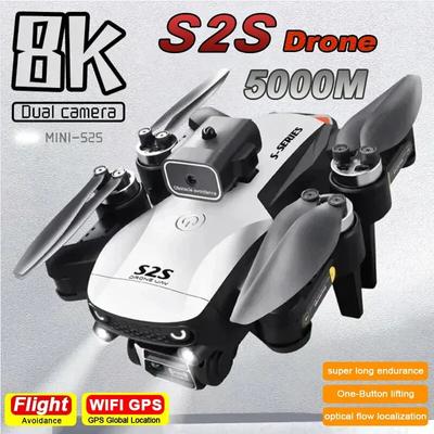 New S2S Mini Drone HD ESC Dual Camera Obstacle Avoidance Aerial Photography WIFI Fpv Foldable Remote Control Quadcopter Toy Gift