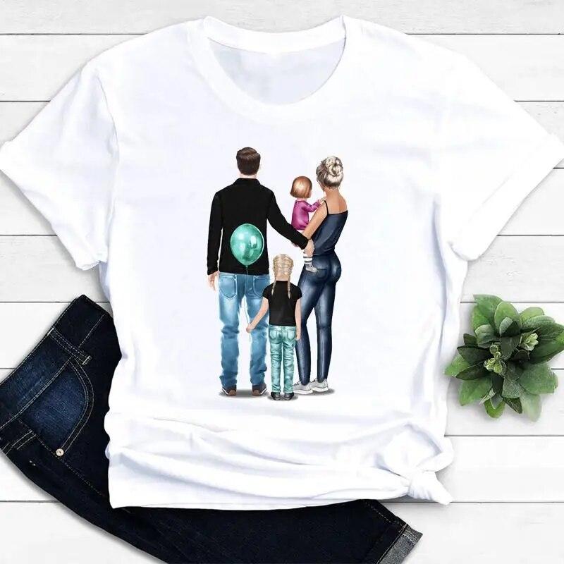 Women Clothing Mom Mama Love Mother Son Short Sleeve Graphic Tee T-shirts Female Ladies Fashion Casual Summer Tshirt Clothes