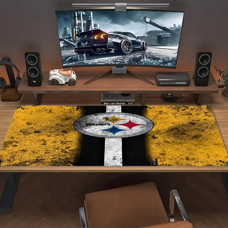 Pittsburgh Steelers Color Mouse Pad Large Gaming Table Cushion Non-slip Laptop Tablet Big Mousepad XXL Mat Mini PC Playmat With Lock edge