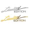 Limited Edition Car Body Sticker Car Styling Vinyl Decal Car Body Decor Waterproof Reflective Logo Emblem Badge Metal Decal